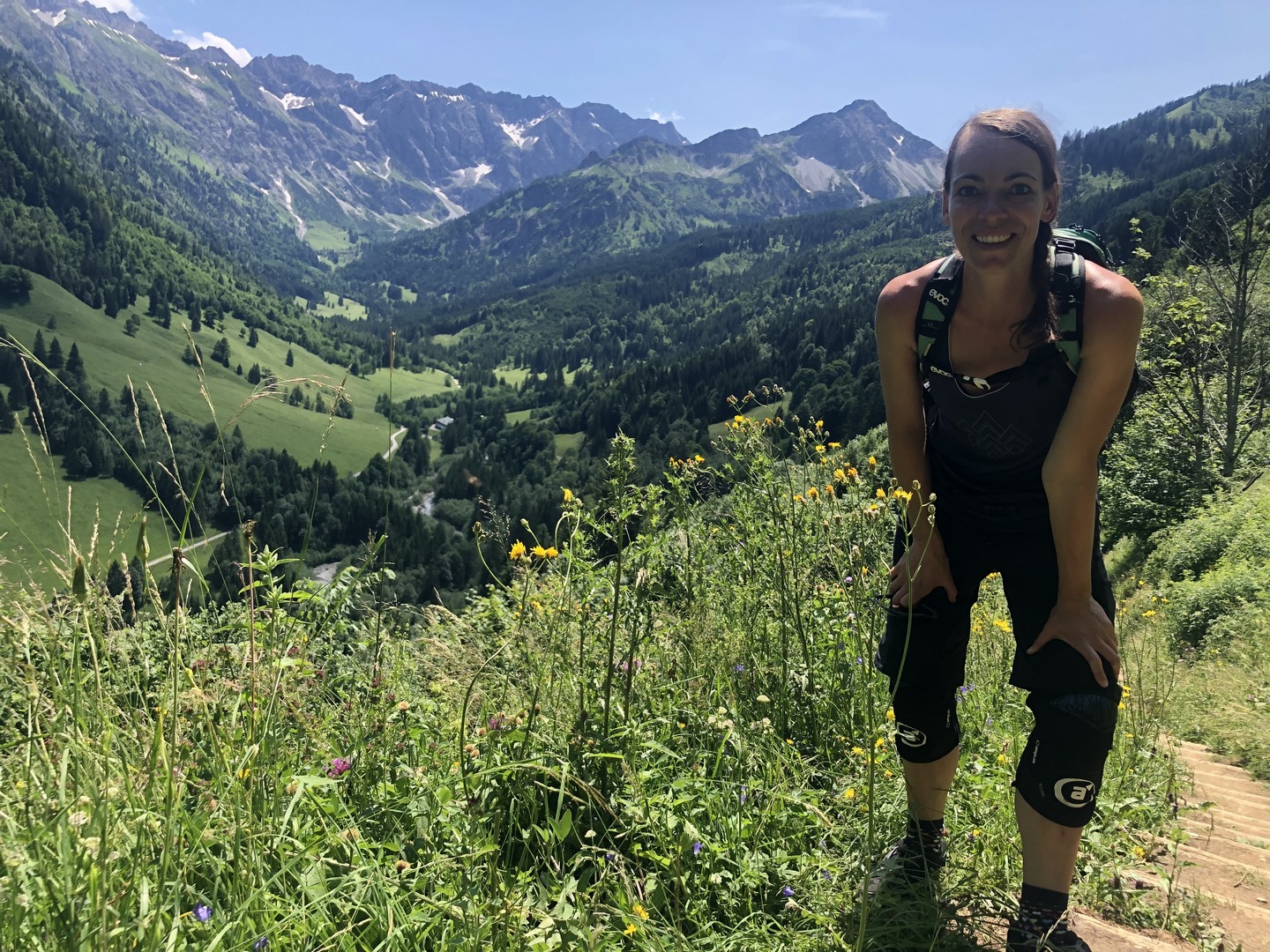 Mountainbike mit Allgäu Blick